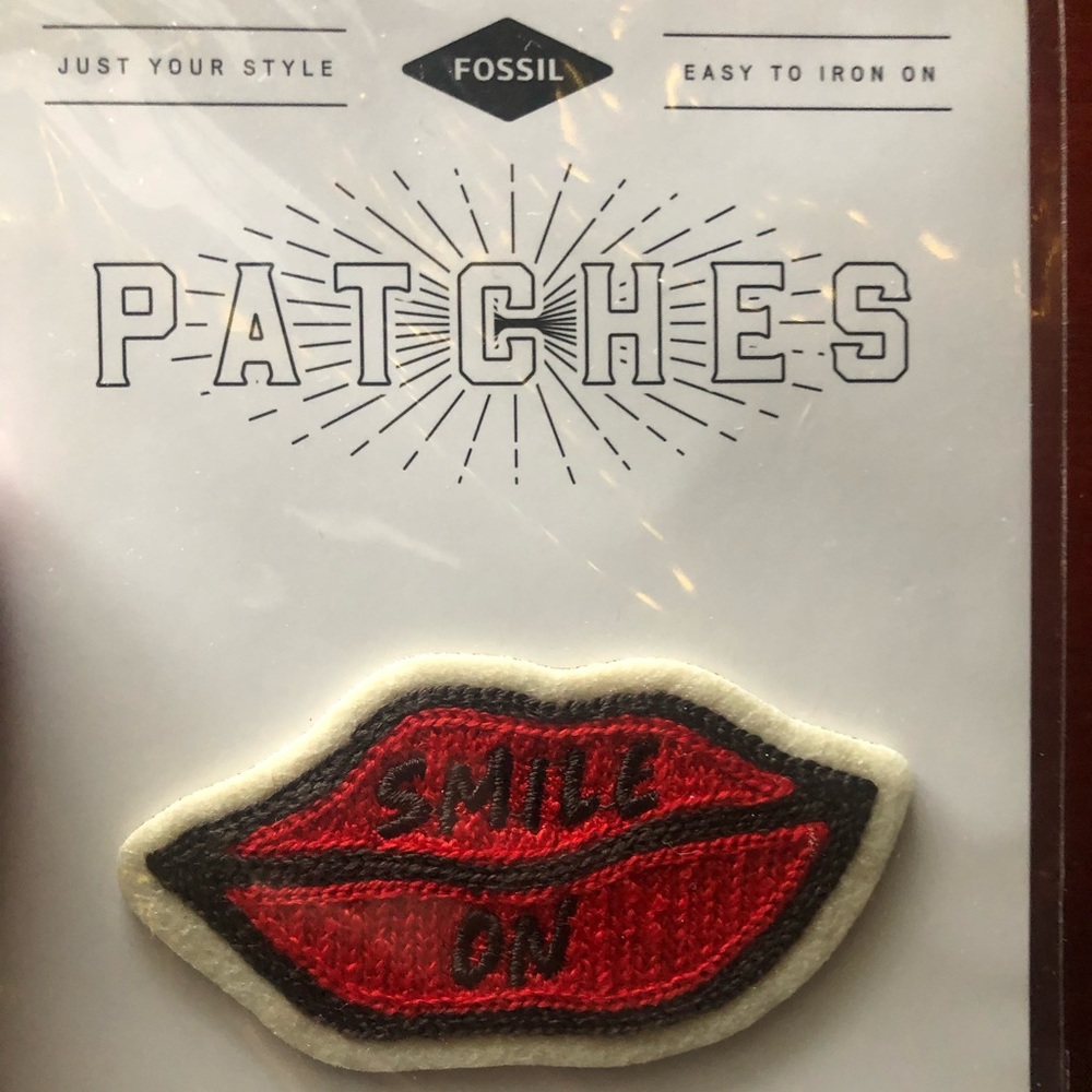 Fossil iron on patch